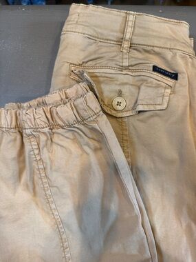 Sanctuary women’s tan cargo pants with elasticized cuff